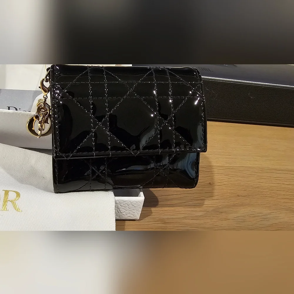 Lady Christian Dior Mini Gardenia Wallet